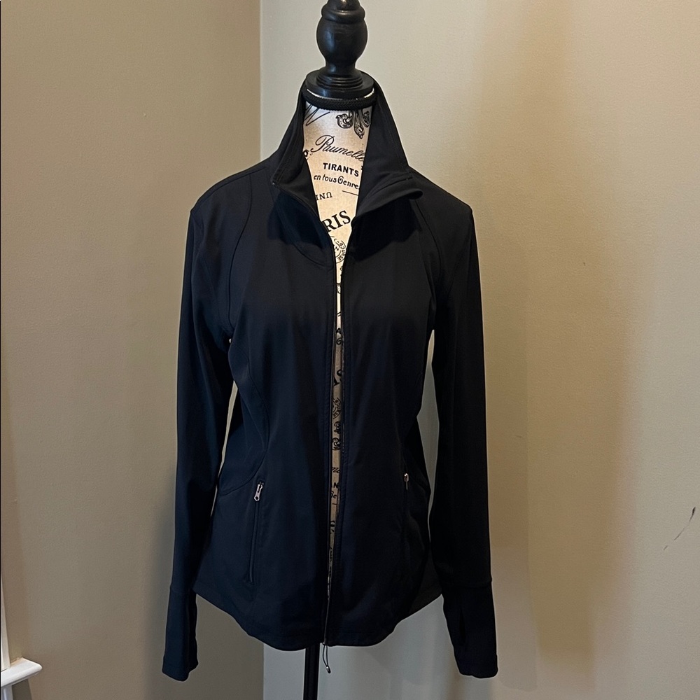 Calia Performance Black Zip Front Jacket - image 1